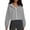*Gray, variant on ClodeEU Women's Long Sleeved Hooded Sweatshirt, Zipper Solid Color Loose Jacket, Hoode Sweatshirts Top Coffee,Womens Plus XL