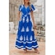 thumbnail image 3 of Vestido largo PRETTYGARDEN para mujer, verano 2025, cuello en V, estampado floral, 3 of 9