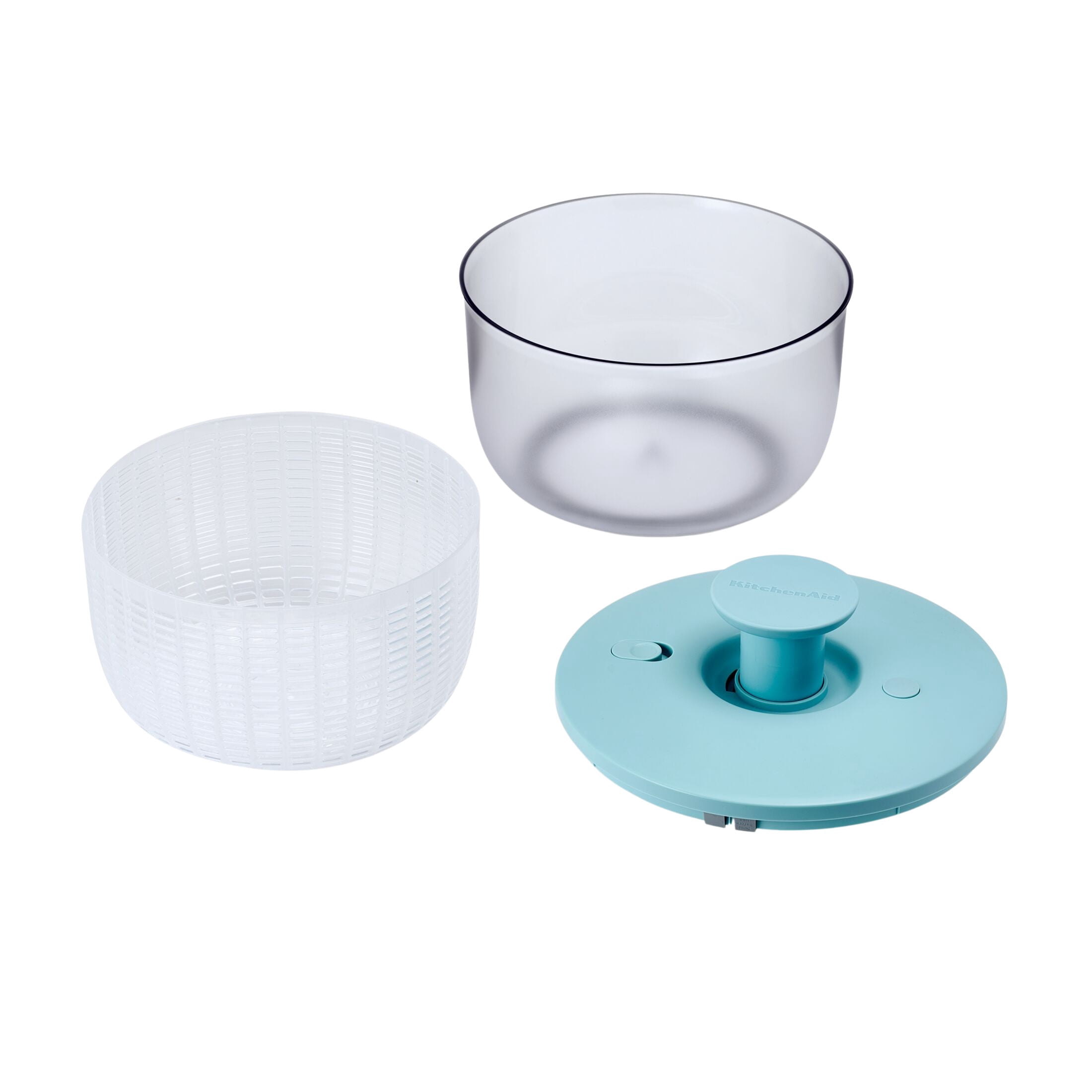 KitchenAid 7.38 qt Pump Salad Spinner and Fruit Washer with Serving Bowl, Mineral Water