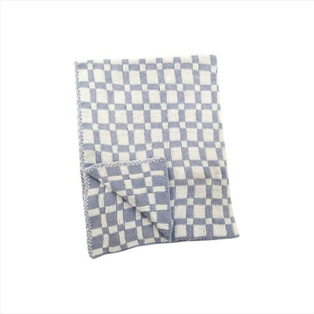 Manual Woodworkers and Weavers AIIPCB Checkered Blue Baby Fleece