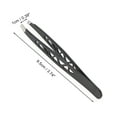 thumbnail image 2 of Unique Bargains 1 Pc Hollow Style Eyebrow Tweezer for Bathroom Travel Hotel Black Stainless Steel, 2 of 4