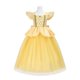 thumbnail image 3 of Vestido de princesa Bella, tutú de tul con lazo de lentejuelas, vestido de fiesta para niñas, celebración de cumpleaños, amarillo y azul, 3 of 5