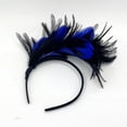 thumbnail image 1 of Flamingo Headband, Cute Flamingo Party Head Bopper Feather Colorful Hair Accessories for Girls, Teens, Women (Dark Blue), 1 of 1