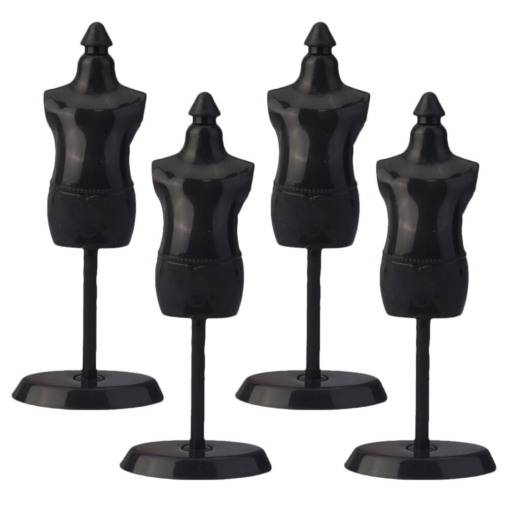 4Pcs Mini Doll Clothes Display Racks Mannequin Model Doll Dress Display