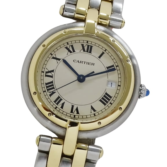 Pre-Owned Cartier Panthre Vendme LM 2-Row Date Quartz Movement, Stainless Steel,... (Good)