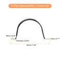 thumbnail image 2 of Unique Bargains 6Pack 4-31/64' Cable Clamp U Shape Stainless Steel Rubber Cushioned Pipe Strap, 2 of 5