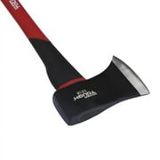 Hyper Tough 3.5 lb Single Bit Axe with Double Injection Fiberglass Handle and High Quality Steel Head