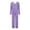Purple, variant on Tnhcen 2025 Women's 2 Pieces Knit Pajamas Soft Long Sleeve Lounge Nightwear Matching Set Homewear S-3XL