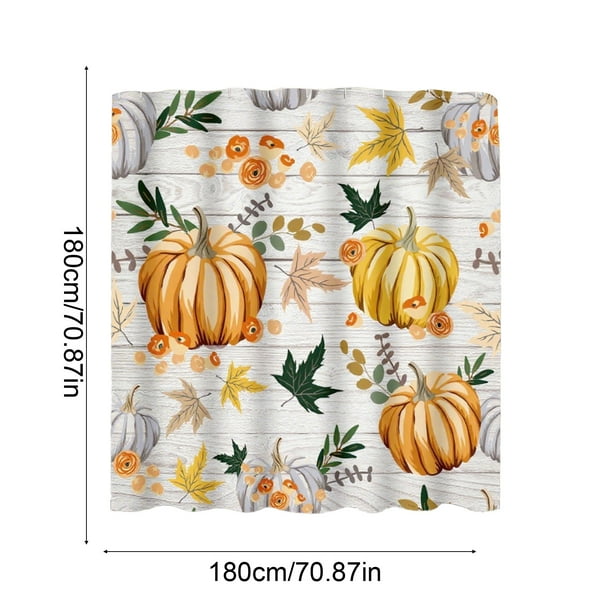 Cortina de ducha gruesa para baño, decoración de Halloween, impermeable, con varilla, tela impermeable, sin perforaciones, de poliéster