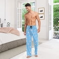 thumbnail image 6 of joogoo Men's Pajama Pants Baseball Polka Dot Soft Long Sleep Lounge Pjs Bottoms S, 6 of 7