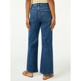 thumbnail image 4 of Free Assembly Women's High Rise 70’S Full Wide Leg Straight Jeans, 4 of 5