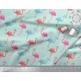 thumbnail image 2 of Soimoi Polyester Crepe Fabric Flamingo Bird Print Sewing Fabric Yard 42 Inch Wide, 2 of 3