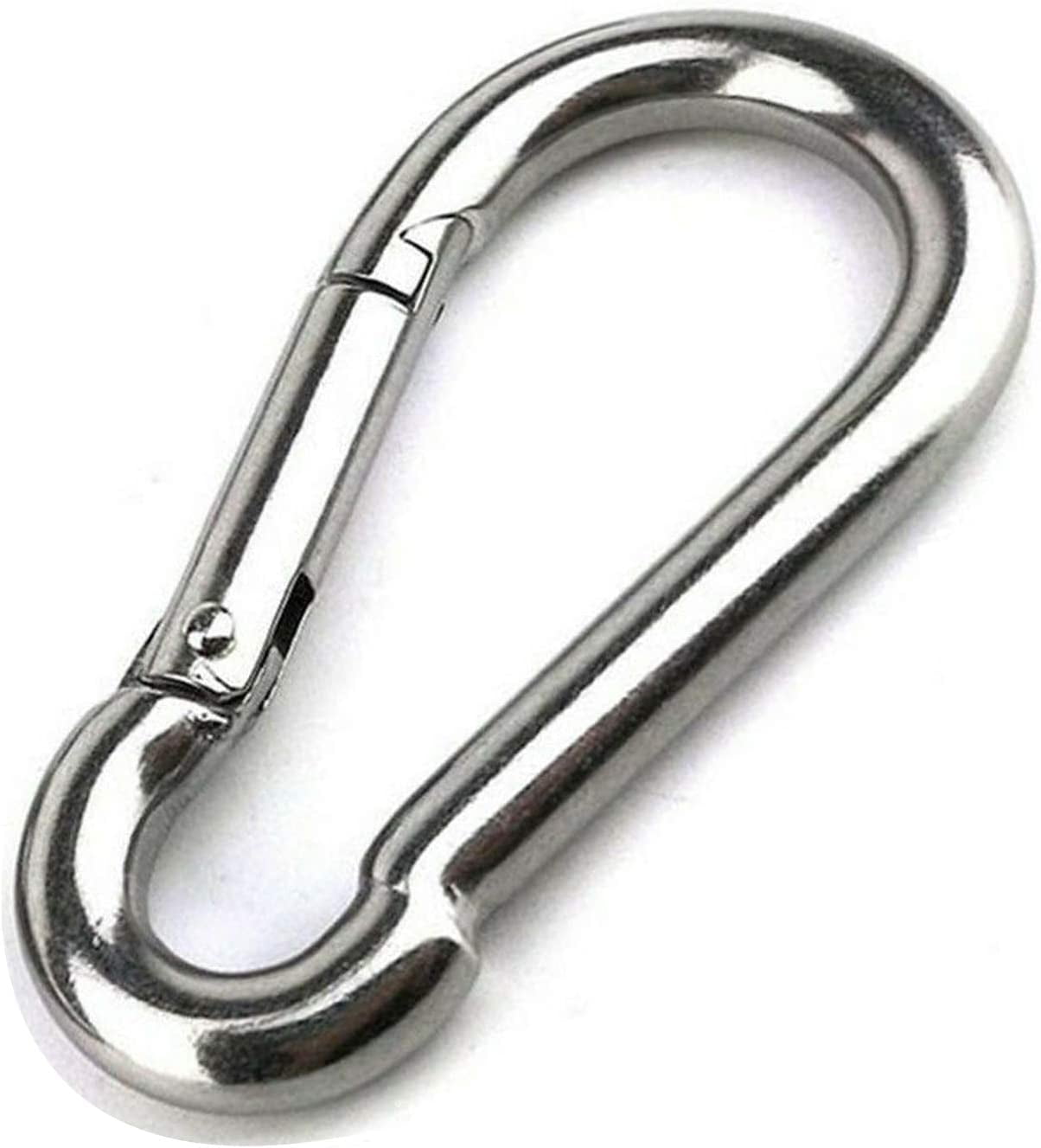 Large Carabiner Clip,5-1/2 Inch Heavy Duty Stainless Steel Spring Snap ...