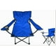thumbnail image 2 of Silla portátil de una sola pieza para exteriores con reposabrazos, sillas plegables, sillas de playa, sillas de pesca (azul), 2 of 4