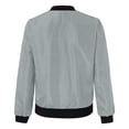 thumbnail image 6 of Lutiedan Girls Bomber Jacket Zip Up Waterproof Lightweight Windbreaker Jacket Casual Baggy Windproof Jacket with Pcoket Size 5-16, 6 of 10