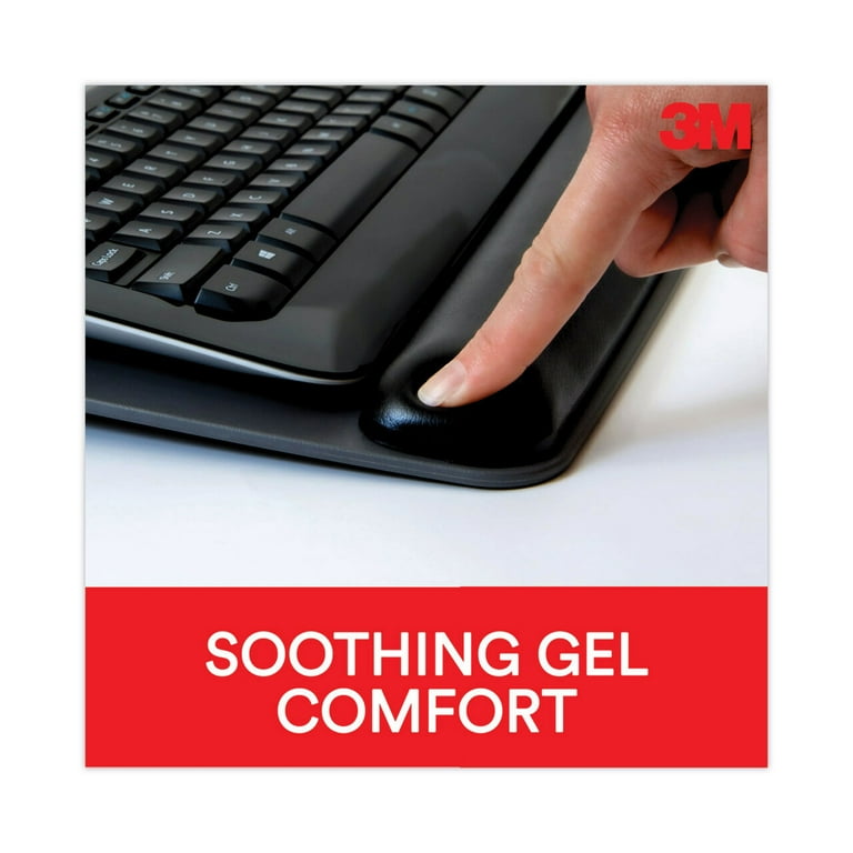 Antimicrobial Gel Keyboard Wrist Rest Platform, 19.6 x 10.6, Black/Gray/Silver Antimicrobial Gel Keyboard Wrist Rest Platform, 19.6 x 10.6, Black/Gray/Silver