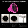thumbnail image 4 of Difusor de silicona plegable para secador de pelo, resistente al calor, accesorio de viaje para cabello rizado, color morado., 4 of 5