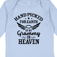 thumbnail image 4 of Inktastic Handpicked for Earth by My Grammy in Heaven with Angel Wings Boys or Girls Long Sleeve Baby Bodysuit, 4 of 5
