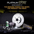 thumbnail image 3 of Hart Brakes Front Rear Brakes and Rotors Kit |Front Rear Brake Pads| Brake Rotors and Pads| Semi Metallic Brake Pads and Rotors| Hardware Kit - PHCC.73039.43, 3 of 7
