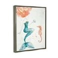 thumbnail image 3 of Stupell Industries Mermaid and Ocean Seahorse Graphic Art Luster Gray Floating Framed Canvas Print Wall Art, Design by Anne Tavoletti, 3 of 8