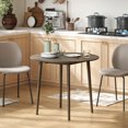 thumbnail image 2 of HOMCOM Foldable Dining Table, Round Drop Leaf Table with Wood Legs, 2 of 10