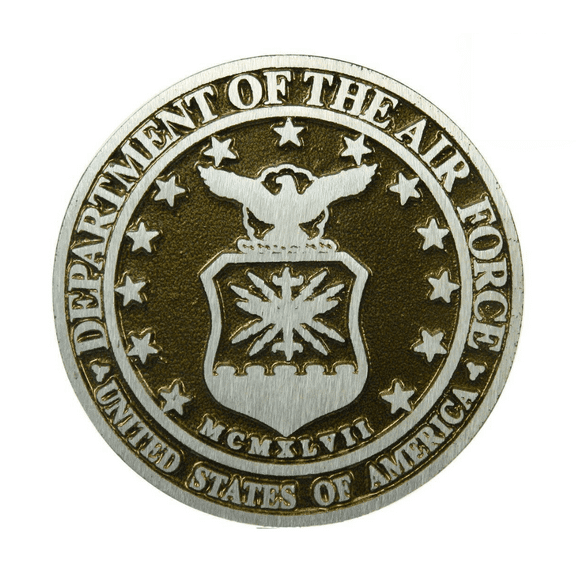 Air Force Aluminum Grave Marker, Cemetery Memorial Flag Holder, Veteran Plaque, Made in USA