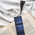 thumbnail image 6 of Kdxio Retro Blue Glitter Print Metal Tassel Bookmarks,Perfect Gift for Art Lovers and Bookworms Metal Bookmarks for Women, 6 of 8