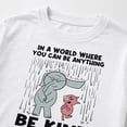 thumbnail image 4 of Be Kind Elephant Pig Graphic T-Shirt, Unisex Cotton Crew Neck Tee, 4 of 9