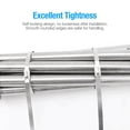 thumbnail image 4 of JilgTeok 1 Packs 100pcs 304 Stainless Steel Exhaust Wrap Coated Metal Locking Cable Zip Ties Tight Metal Cable Ties for Fixing, 4 of 5