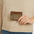 thumbnail image 5 of Coach Women’s Mini Skinny ID Case in Signature Canvas – Gold/Tan/Brown, 5 of 8