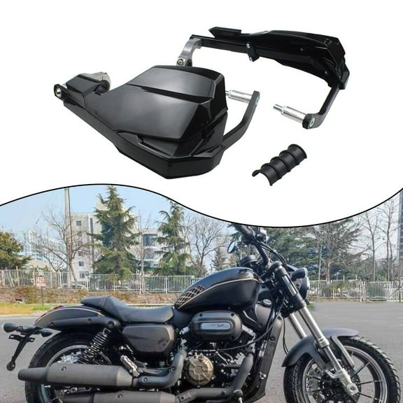 Motorcycle Hand Guard Handguard Shield turn signals Protective Gear White Light