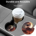 thumbnail image 5 of Car Coasters for Cup Holder Absorbent, Car Ceramic Coasters with Finger Notch, Auto Accessories for Men Women Burning Deer 2 Pack, 5 of 6