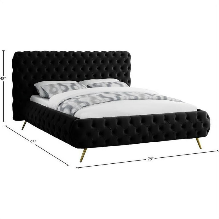 Meridian Furniture Delano Velvet King Bed Meridian Furniture Delano Velvet King Bed