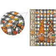 thumbnail image 2 of Welcome Fall Flags Double Sided 28x40 Gnomes Pumpkin Maple Leaves Garden Flag Large Outdoor Flag Autumn Buffalo Plaid House Yard Decorations, 2 of 6