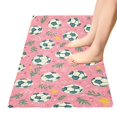 thumbnail image 5 of Haosy Leaves Football Bathroom Rugs Non Slip Absorbent Soft Plush Quick Dry Bath Mat, 39"x20", 5 of 8