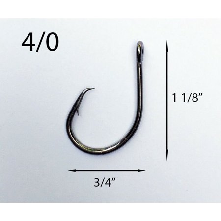 PACK OF 1000 TACKLEWORKS Size 4/0 3x Strong Inline Circle Fishing Hooks