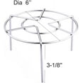 thumbnail image 2 of Olla a presión Salvamanteles Olla Sartén Soporte para cocinar Alimentos Vegetales Cangrejo Alambre alto Rejilla para cocinar al vapor de acero inoxidable resistente Utensilios de cocina, Plata, 2 of 7