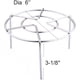 thumbnail image 2 of Olla a presión Salvamanteles Olla Sartén Soporte para cocinar Alimentos Vegetales Cangrejo Alambre alto Rejilla para cocinar al vapor de acero inoxidable resistente Utensilios de cocina, Plata, 2 of 7