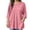 Pink, variant on Bixock Women's Maternity Tops Casual 3/4 Sleeve Crew Neck Maternity Shirts Loose Pregnant Tops