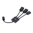thumbnail image 2 of GOODLY Type C 3.1 Male to Dual USB 2.0 Female Splitter Charger Cable Power Cord Extension Hub Adapter for Car / Laptop / LED Etc, 2 of 7
