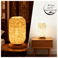 thumbnail image 5 of Wood Table Lamp, Coastal Table Lamp, Bamboo Rattan Table Lamp for Bedroom, Dimmable Bedside Unique Lamp, Farmhouse Lamp for Bedroom, Desk Lamp for Bedroom, Living Room, Boho Decor, by UKHBMC, 5 of 7