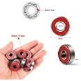 thumbnail image 3 of ABEC-9 608-RS Roulements Longboard Planche à Roulettes Roulements à Roulettes en Ligne de Première Qualité Roulements à Roulettes (Pack de 8), 3 of 5