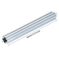 thumbnail image 2 of Unique Bargains 1 Pcs 4040 V Slot Aluminum Extrusion 400mm(15.75 Inch) Silver European Standard Anodized Linear Rail, 2 of 6