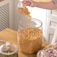 thumbnail image 4 of SharkTRUE Pots en Plastique d'Un Gallon, Pot à Biscuits et Pot à Bonbons avec Couvercle, Grand Pot de Rangement pour Aliments, 4 of 8