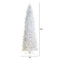 thumbnail image 2 of HomeStock 10ft Slim Pre-Lit White Magic Artificial Christmas Tree with 800 Warm White Lights and 2420 Bendable Branches, 2 of 10