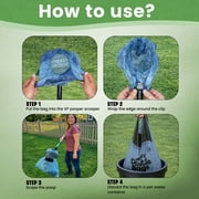 GoGo Stik XP Pro Pooper Scooper with 10 Extra Waste Bags, 37-Inch Unbreakable FRP Handle, Keeps Hands Clean, for All Dog Sizes