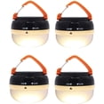 thumbnail image 1 of LinenLoon Lot de 4 Lanternes LED Portables pour Camping, Lampe de Tente Extérieure avec 5 Modes. Crochet Rétractable pour Adultes et Enfants, 1 of 5