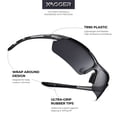 thumbnail image 2 of Xagger Polarized Lightweight UV400 Wrap Around Sport Sunglasses for Men Women Baseball Softball Running Glasses, 2 of 6