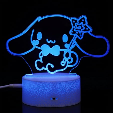 

Sanrio Hello Kitty Figures Toys Cartoon Cat 3D Lamp Creative Colorful Touch LED Vision Lamp Little Girls Gift Lamp Night Light Gift Festivals