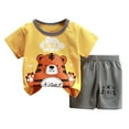 thumbnail image 3 of Toddler Boy'S Clothing Animal Short Sleeve Shirt Tee Shorts Set Crew Neck Baby Summer Clothes Boys Clothes 12-18 Months Cute&nbsp;Boy&nbsp;Clothing, 3 of 3